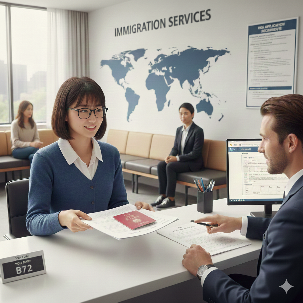 在留資格の申請をしている人