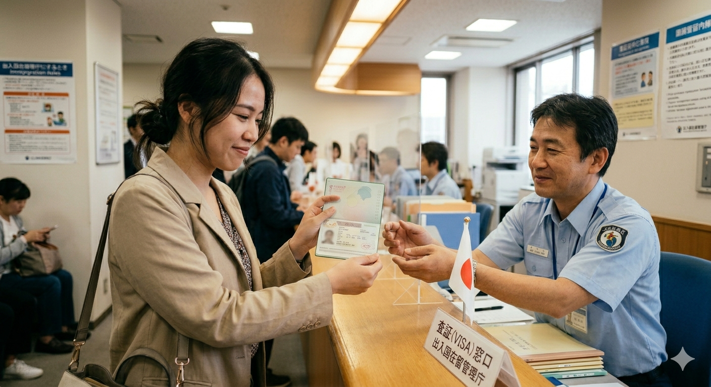 在留資格の申請をしている人
