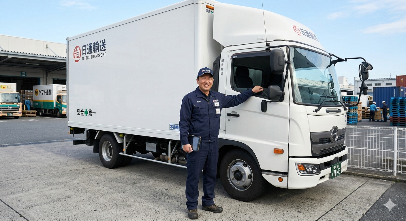 貨物を運送するトラック